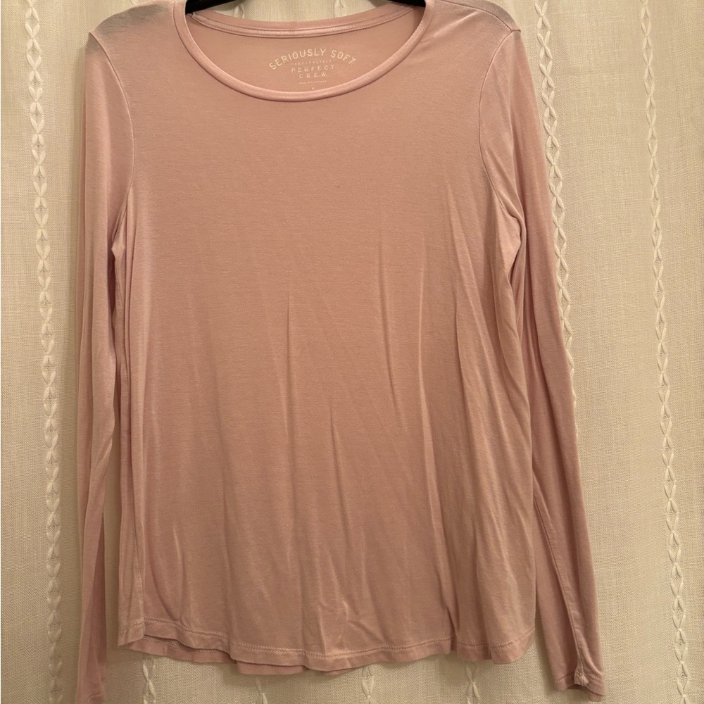Aeropostale Soft Blush Long Sleeve Tee